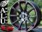 355 FELGI 16'' 5x108 CZARNY CZERWONY RING GTR