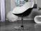 Fotel CHIC biało-czarny obrotowy designerski Modo