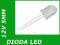 Dioda LED 5mm 12V złota