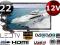 TELEWIZOR TV LED 22'' SAMOCHODOWY 12V 230 FULL HD