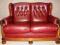 GABINETOWA SOFA 2-OS  DĄB / SKÓRA