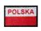 Naszywka Flaga Polski 50x30  NASZYWKI    POLSKA