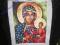PIĘKNY Haft krzyżykowy MATKA BOSKA CZĘSTOCHOWSKA