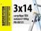 Drabiny drabina 3x14 stopni stopniowa