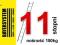 Drabiny drabina 1x11 stopni tgdj BAYERSYSTEM HIT