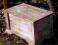 SKRZYNIA KUFER DREWNIANY  POBIELANY WYM 75*45*45