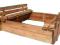 Piaskownica drewniana z ławeczkami zamykana120x120