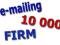 Mailing do 10 000 firm wg branż FV