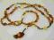 Różaniec z Bursztynu!Amber beads!Naszyjnik