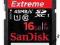 Karta SanDisk SDHC/10 16GB Extreme Video HD 45 MB