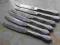 Noze aluminiowe 6 sztuk