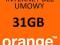 INTERNET ORANGE FREE NA KARTĘ 31GB DO 28.06.2015