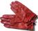 Czerwone rękawiczki SKÓRA