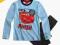 DISNEY CARS piżamka welurowa NIEBIESKO-GRAN. - 98