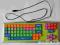 Kolorowa klawiatura edukacyjna dla dzieci ELECTRIC