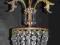 kryształowy plafon złoty brąz Hiszpania 50 XX