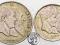 Belgia 1 + 2 franki 1880 lot 2 szt. st.3
