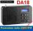 Scansonic DA18 radio cyfrowe DAB+ FM, wy słuchawk.