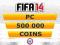 FIFA 14 FUT Ultimate Coins Monety Coinsy PC - 500K