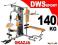 *ATLAS 2 STANOWISKOWY HG1104 DWS 140 kg obciążenie