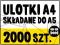 ULOTKI A4 do A5 składane - 2000 szt - MASZYNOWO