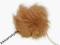 Pompon z królika 5 cm pompony jasny brąz