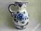 fajansowy kobaltowy dzbanek wazon sygnowany Delft