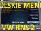 POLSKIE MENU NAWIGACJA VOLKSWAGEN RNS2 RNS 2 DVD D