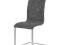 Krzesło tapicerowane  szare LOKI nogi chrom bujak