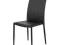 Ładne Krzesło MAITE   skóra czarne nogi