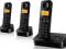 TELEFON BEZPRZEWODOWY PHILIPS D205 3 SŁUCHAWKI