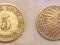 5 PFENNIG 1900 F CESARSTWO NIEMIECKIE 1891 -1918