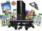 KONSOLA XBOX 360 SLIM 4GB+2xPAD+KINECT+34 GRY!