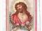 Jezus Ecce Homo obrazek św.złocony secesja 1910r