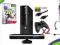 NOWY XBOX 360 SLIM 250GB+KINECT +27 GIER +2PADY