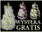 ręczniki TORT Z 4 RĘCZNIKÓW ślub PREZENT rocznica
