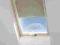 roleta zaciemniająca do Velux 78x140 beż / granat
