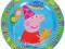 Talerzyki papierowe Świnka Peppa Pig 8 szt 18 cm Talerzyki papierowe Świnka Peppa Pig 8 szt 18 cm