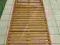 LEZAK DREWNIANY DREWNA 197x70 NA KOLKACH SOLIDNY