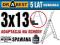 DRABINY drabina aluminiowa 3x13 SPAWANA NA SCHODY
