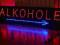 LED REKLAMA ALKOHOLE Z STRZAŁKĄ 135x35cm PRODUCENT