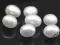 Naturalne perły na sztyfty - oliwki (biały)