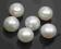 Naturalne perły na sztyfty - 7,5 mm (biały)