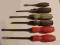 Stary solidny śrubokręt PRL wkrętak komplet 6 szt.