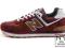 N9 New Balance 574CAO Bordowe Burgundowe 44