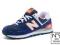 N9 New Balance 574BWO Granatowe Pomarańczowe 44