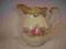 Bavaria-stary,duży dzbanuszek ecru-złoto w kwiaty