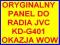 ORYGINALNY PANEL DO RADIA JVC KD-G401 OKAZJA WARTO