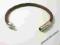 PlanetaBiżuterii BRANSOLETKA SKÓRKOWA BRĄZOWA STAL