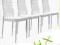 KRZESŁO KRZESŁA DO JADALNI BIAŁE 4 SZTUKI KOMPLET
